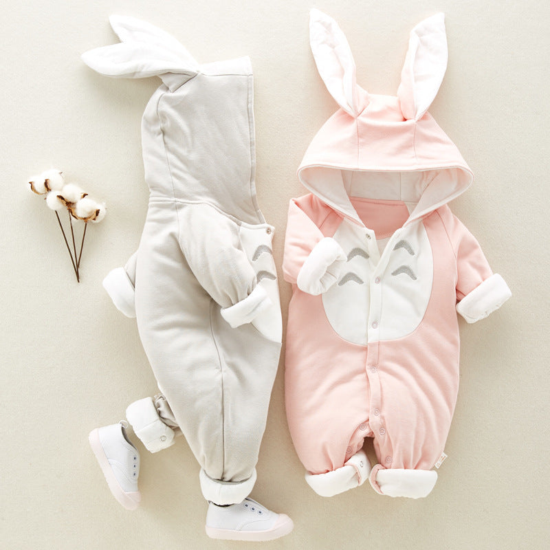 Warm Cotton Padded Baby Onesie