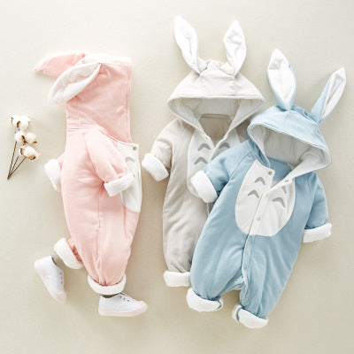 Warm Cotton Padded Baby Onesie